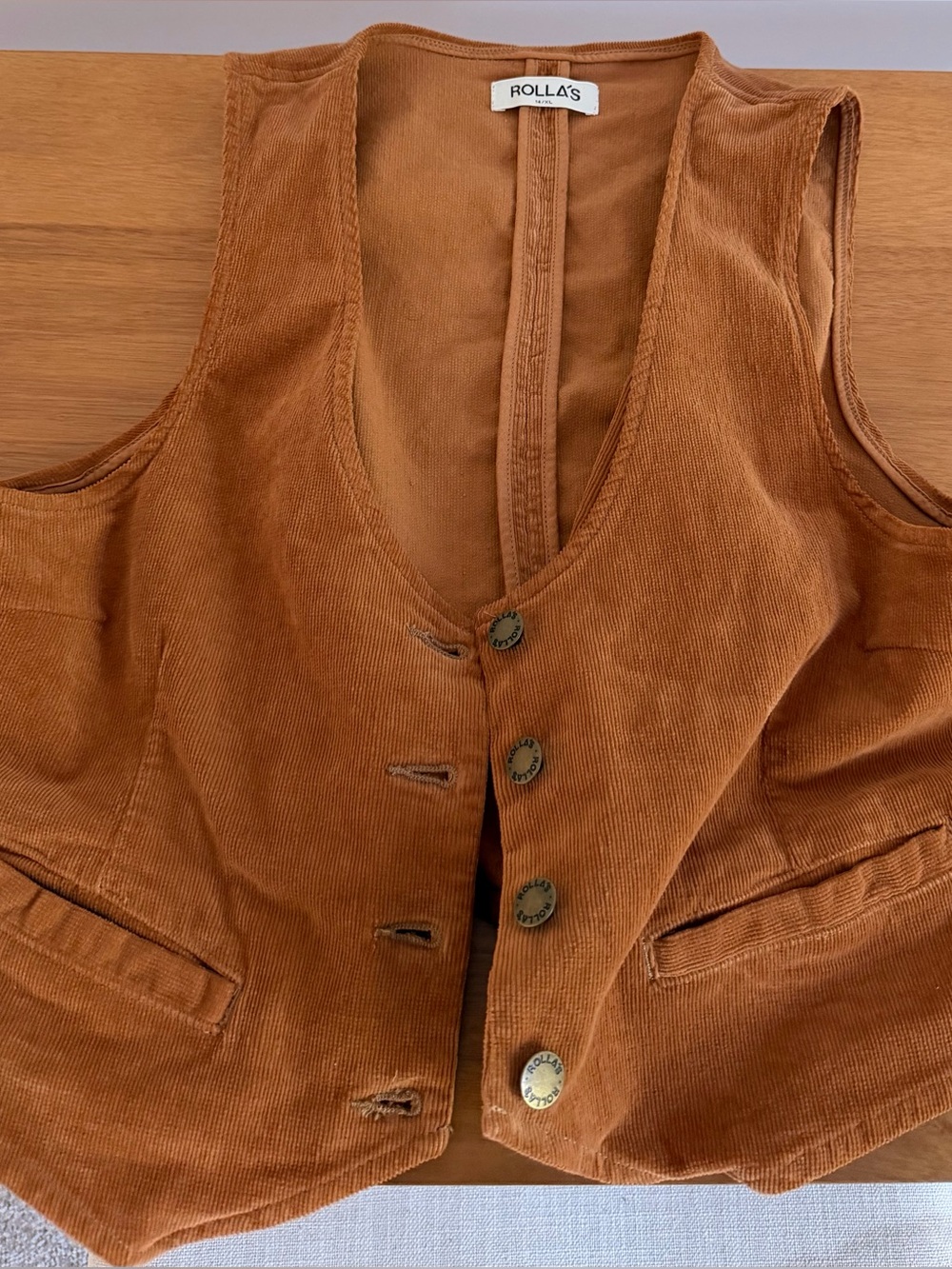 Rollas Camel/Tan Vest Top